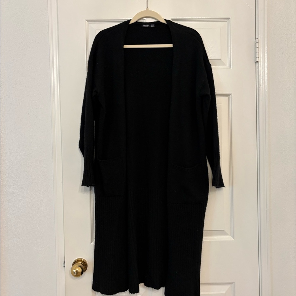 Bershka Classic Black Knit Cardigan